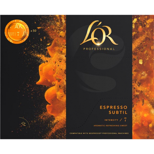 Douwe Egberts L'or professional discs Intensity 7, Espresso Subtil, paquet de 50 discs