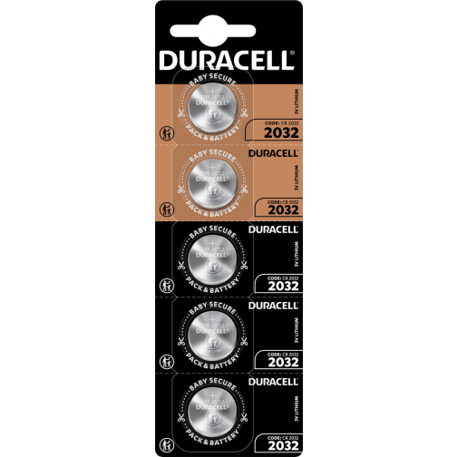 Duracell piles bouton Specialty Electronics CR2032, blister 5 pièces