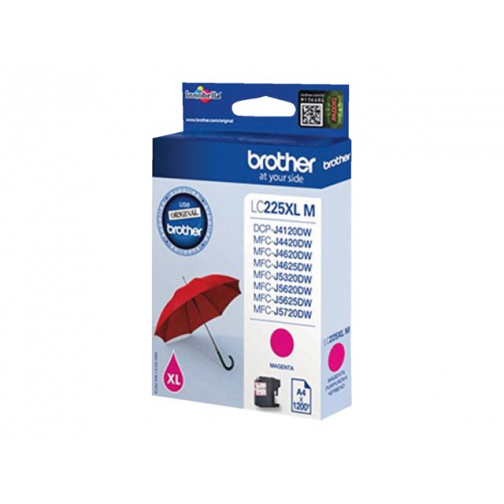 Inktcartridge Brother LC-225XLM rood HC