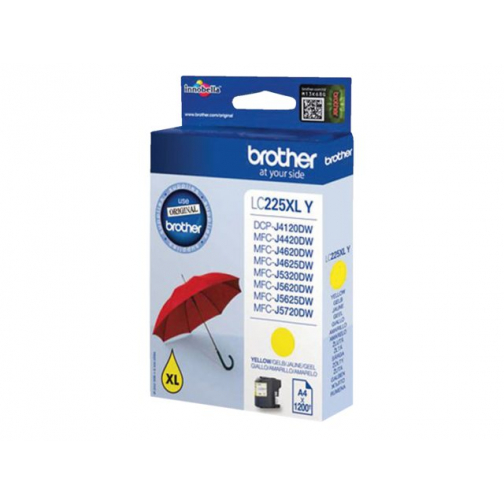 Inktcartridge Brother LC-225XLY geel HC