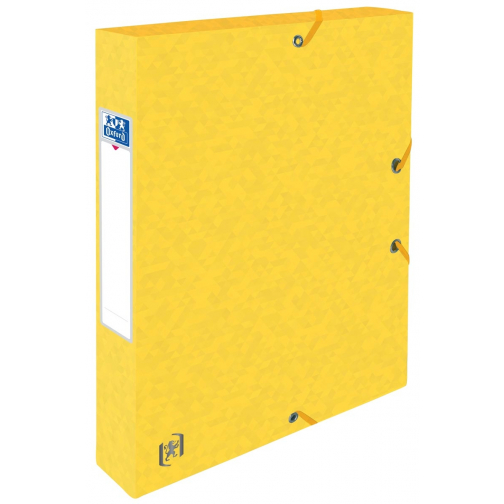 Elba boîte de classement Oxford Top File+ dos de 4 cm, jaune