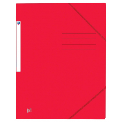 Oxford Top File+ chemise avec élastiques en carton, ft A4, rouge