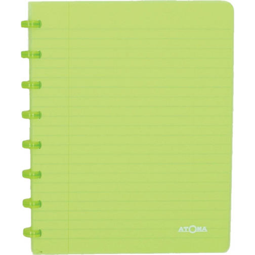 Atoma Trendy cahier, ft A5, 144 pages, ligné, transparant groen