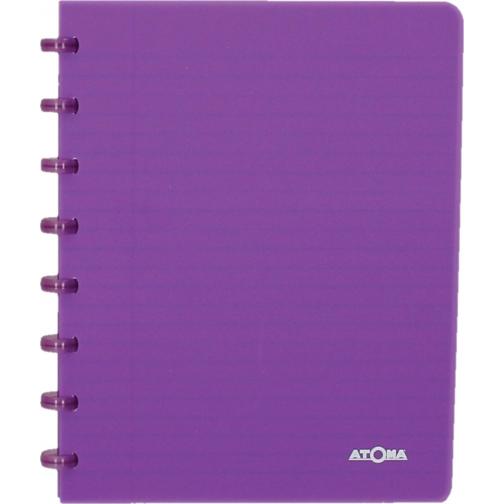 Atoma Trendy cahier, ft A5, 144 pages, ligné, transparant paars