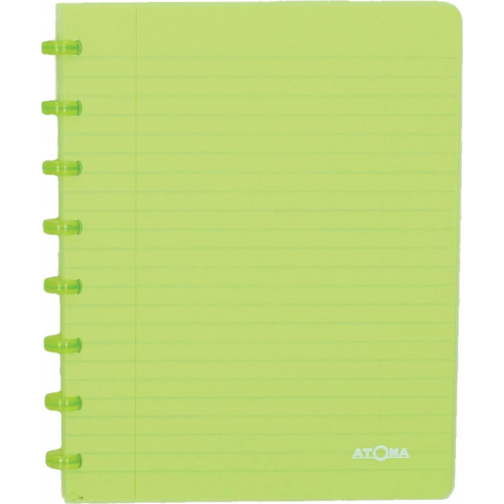 Atoma Trendy cahier, ft A5, 144 pages, commercieel quadrillé, transparant groen