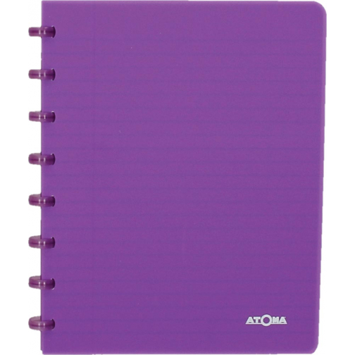Atoma Trendy cahier, ft A5, 144 pages, commercieel quadrillé, transparant paars