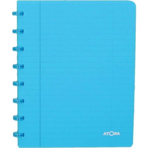 Atoma Trendy cahier, ft A5, 144 pages, commercieel quadrillé, transparant turkoois