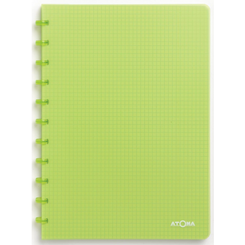 Atoma Trendy cahier, ft A4, 144 pages, quadrillé 5 mm, transparant groen
