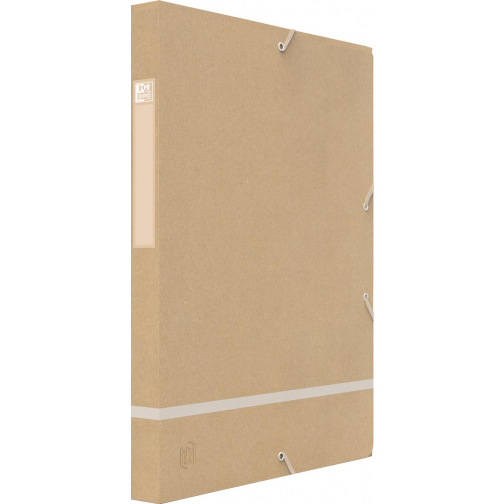 Oxford Touareg boîte de classement, en carton, ft A4, dos de 2,5 cm, beige