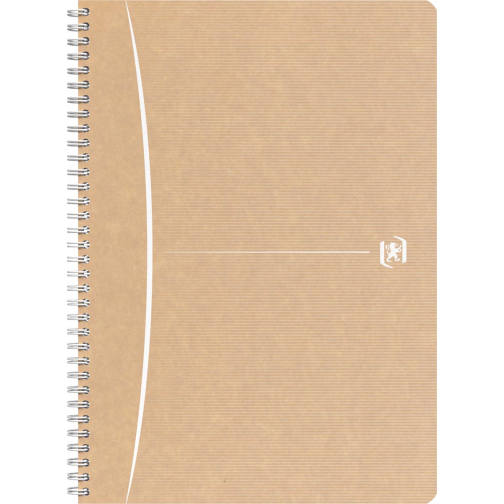 Oxford Touareg cahier à reliure spirale, 180 pages ft A4, quadrillé 5 mm, blanc