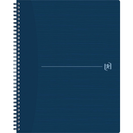 Oxford Origin cahier spiralé, ft A4+, 140 pages, quadrillé 5 mm, bleu