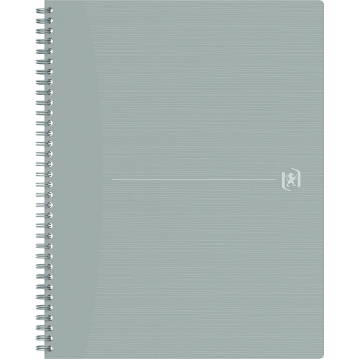 Oxford Origin cahier spiralé, ft A4+, 140 pages, quadrillé 5 mm, gris