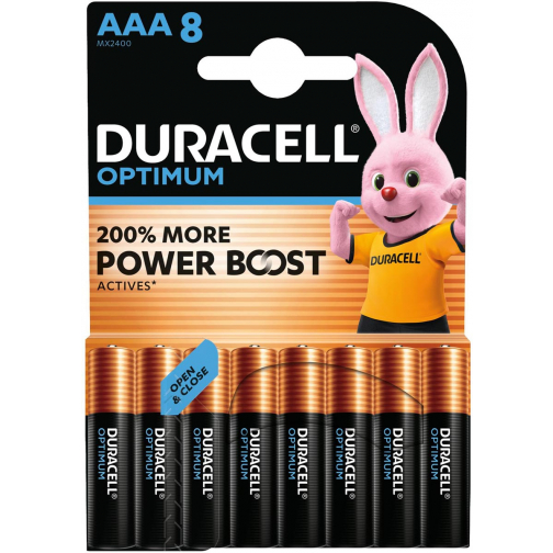 Duracell pile Optimum, AAA, blister de 8 pièces