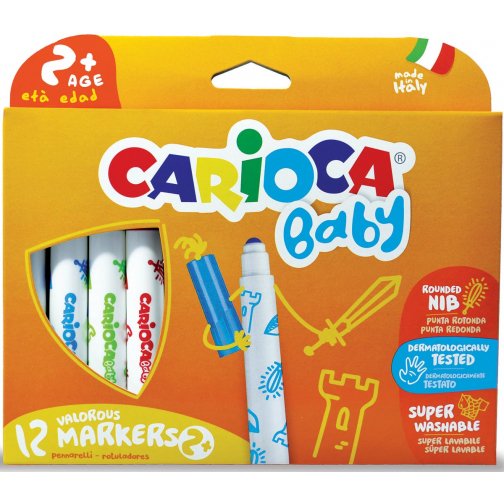 Carioca feutres de coloriage Baby, étui cartonné de 12 pièces