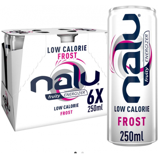 Nalu boisson énergisante Frost, cannette de 25 cl, paquet de 24