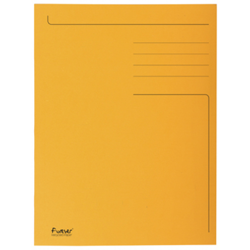 Exacompta chemise de classement Foldyne ft 24 x 32 cm (pour ft A4), orange, boîte de 50 pièces