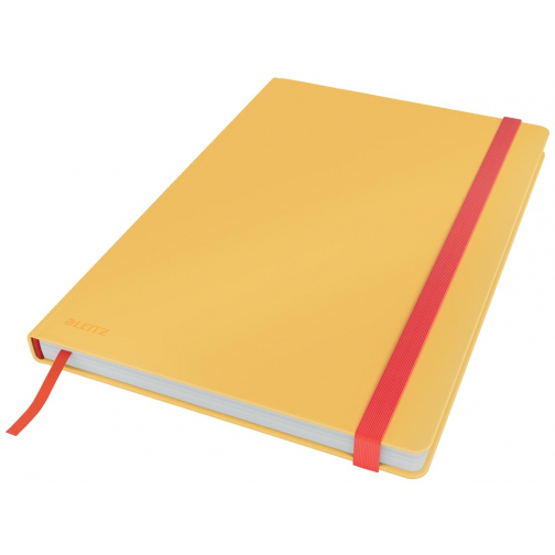 Leitz Cosy carnet de notes avec couverture dûre, pour ft B5, quadrillé, jaune