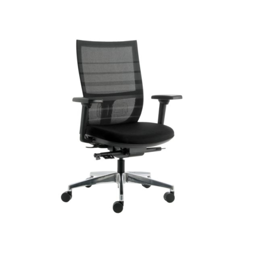 Bureaustoel Euroseats Curve Deluxe zwart
