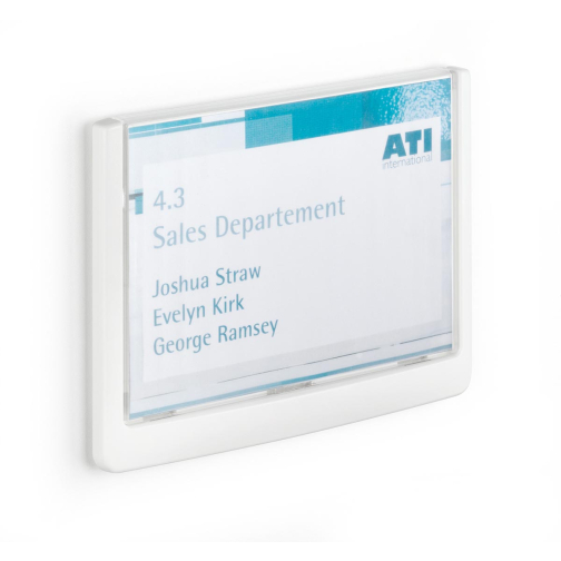 Durable Click Sign plaque d'affichage, ft 14,9 x 10,55 cm, blanc