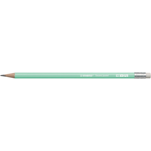 STABILO Swano pastel crayon, HB, avec gomme, vert