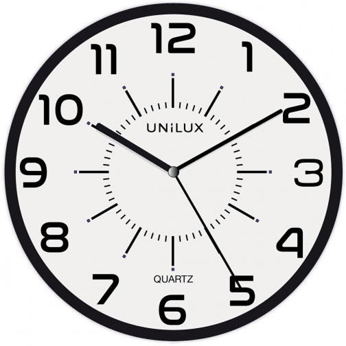 Unilux horloge Pop, diamètre 30 cm, noir