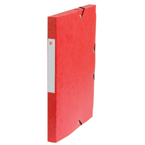 Pergamy boîte de classement, dos de 2,5 cm, rouge