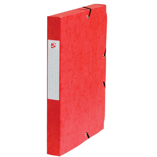 Pergamy boîte de classement, dos de 4 cm, rouge