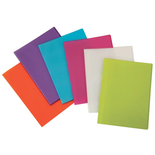 Beautone protège documents, A4, 10 pochettes, en couleurs assorties