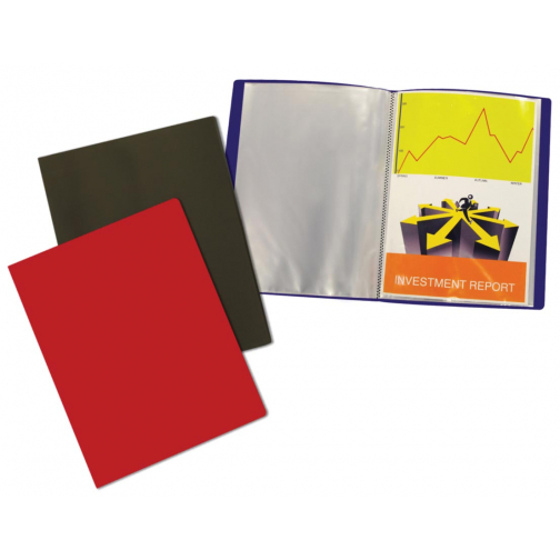 Beautone protège documents, A4, 40 pochettes, en couleurs assorties