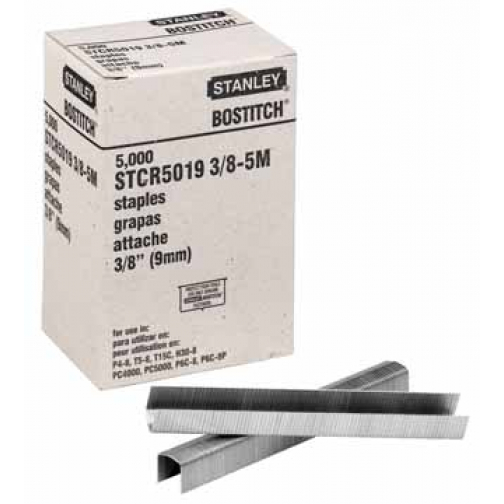 Bostitch Agrafes STCR501910E (10 mm), pour PC8000, boîte de 5.000 agrafes