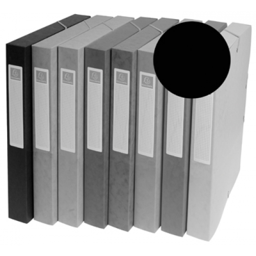 Exacompta boîte de classement Exabox noir, dos de 2,5 cm