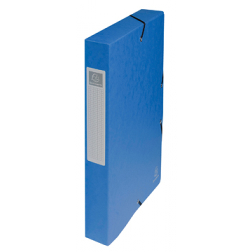 Exacompta boîte de classement Exabox bleu, dos de 4 cm