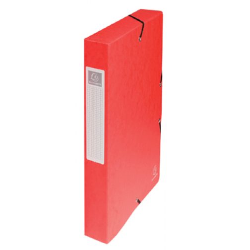 Exacompta boîte de classement Exabox rouge, dos de 4 cm