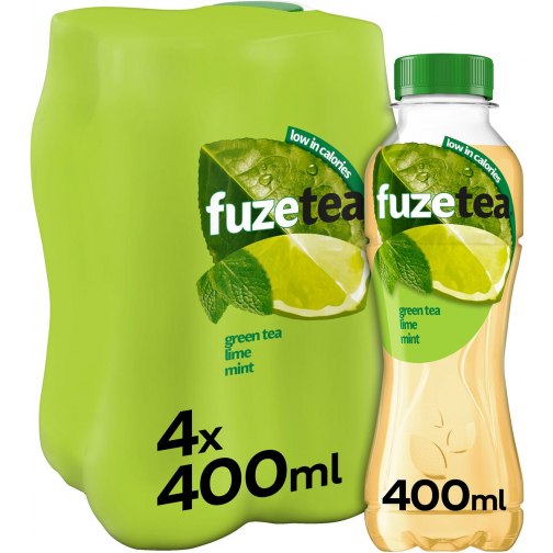 Fuze Tea boisson rafraîchissant, non pétillant, bouteille de 40 cl, paquet de 24 pièces, citron vert men