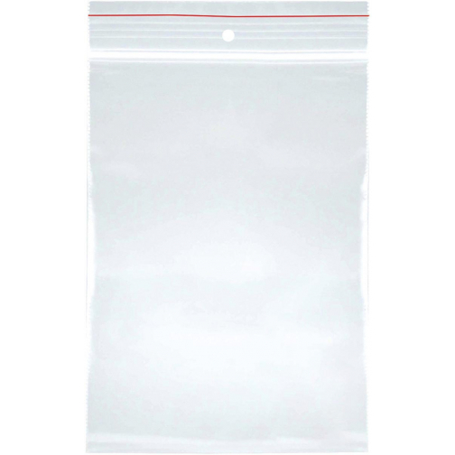 OFFICE products sachets zip, transparent, paquet de 100 pièces, ft 80 x 120 mm