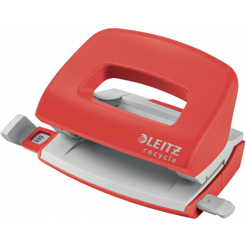 Leitz NeXXt Recycle Mini perforateur, 10 feuilles, rouge