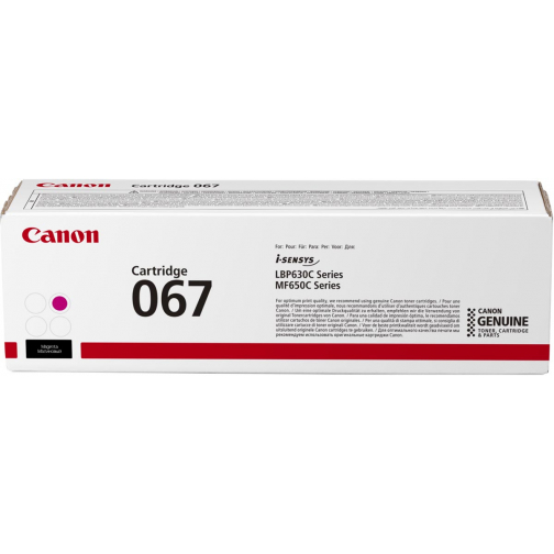 Canon toner 067, 1.250 pages, OEM 5100C002, magenta