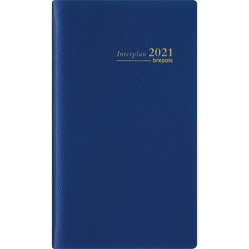 Brepols agenda Interplan Genova 6 langues, bleu 2026