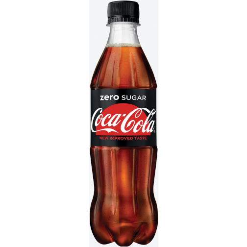 Coca-Cola Zero boisson rafraîchissante, fles van 50 cl, paquet de 24 pièces