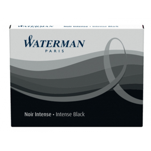 Waterman cartouches d'encre Standard 23, noir, boîte de 8 pièces