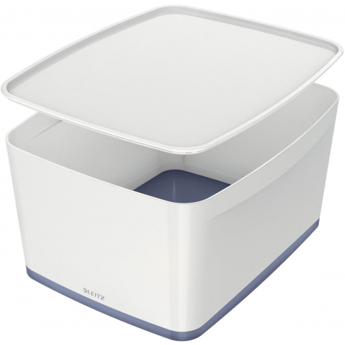 Leitz MyBox boîte de rangement avec couvercle, grand format, blanc