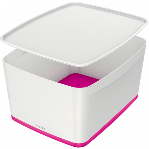 Leitz MyBox boîte de rangement avec couvercle, grand format, rose