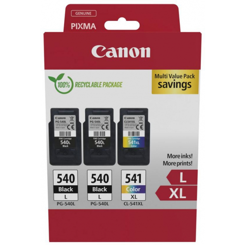 Canon cartouche d'encre 2 x PG-540L + 1 x CL-541XL, 300 - 400 pages, OEM 5224B017, 4 couleurs