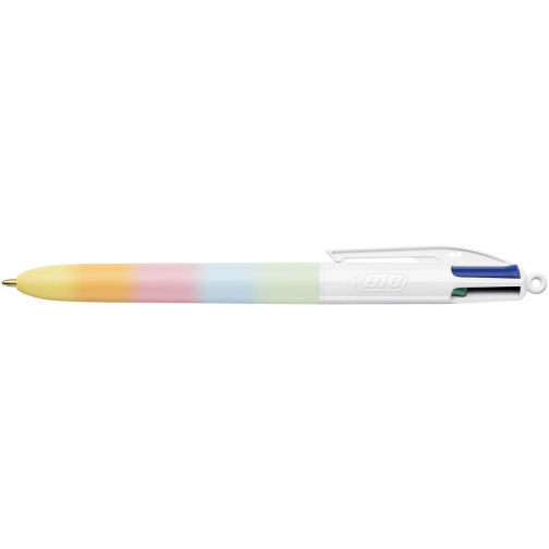 BIC Colours Rainbow Punch stylo bille 4 couleurs, moyen