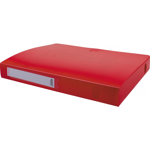 Pergamy boîte de classement, pour ft A4, en PP de 700 micron, dos de 4 cm, rouge