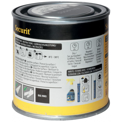Securit peinture ardoise 250 ml, noir