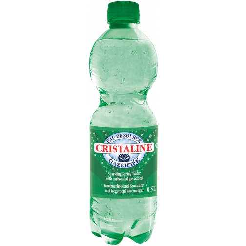 Cristaline eau pétillante, bouteille de 50 cl, paquet de 24 pièces