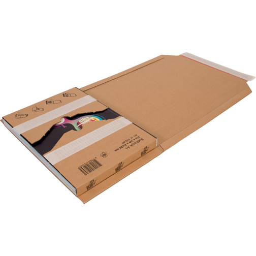 Cleverpack etui d'emballage en carton ondulé, ft 215 x 305 x 20 / 80 mm, paquet de 10 pièces