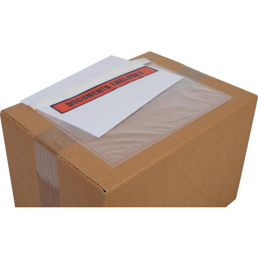 Cleverpack pochette documents, Documents Enclosed, ft 230 x 157 mm, paquet de 100 pièces