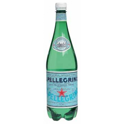 San Pellegrino eau, bouteille de 1 litre, paquet de 6 pièces